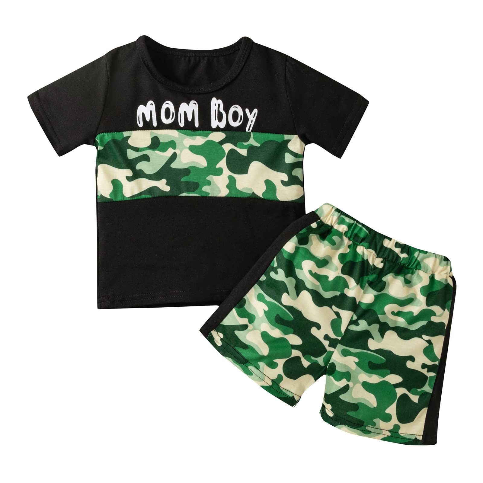 Boys' Summer Casual Outfits Set - Retro Matching Solid Color Clothes for Kids | Perfect for Beach, Vacation & Outdoor Activities