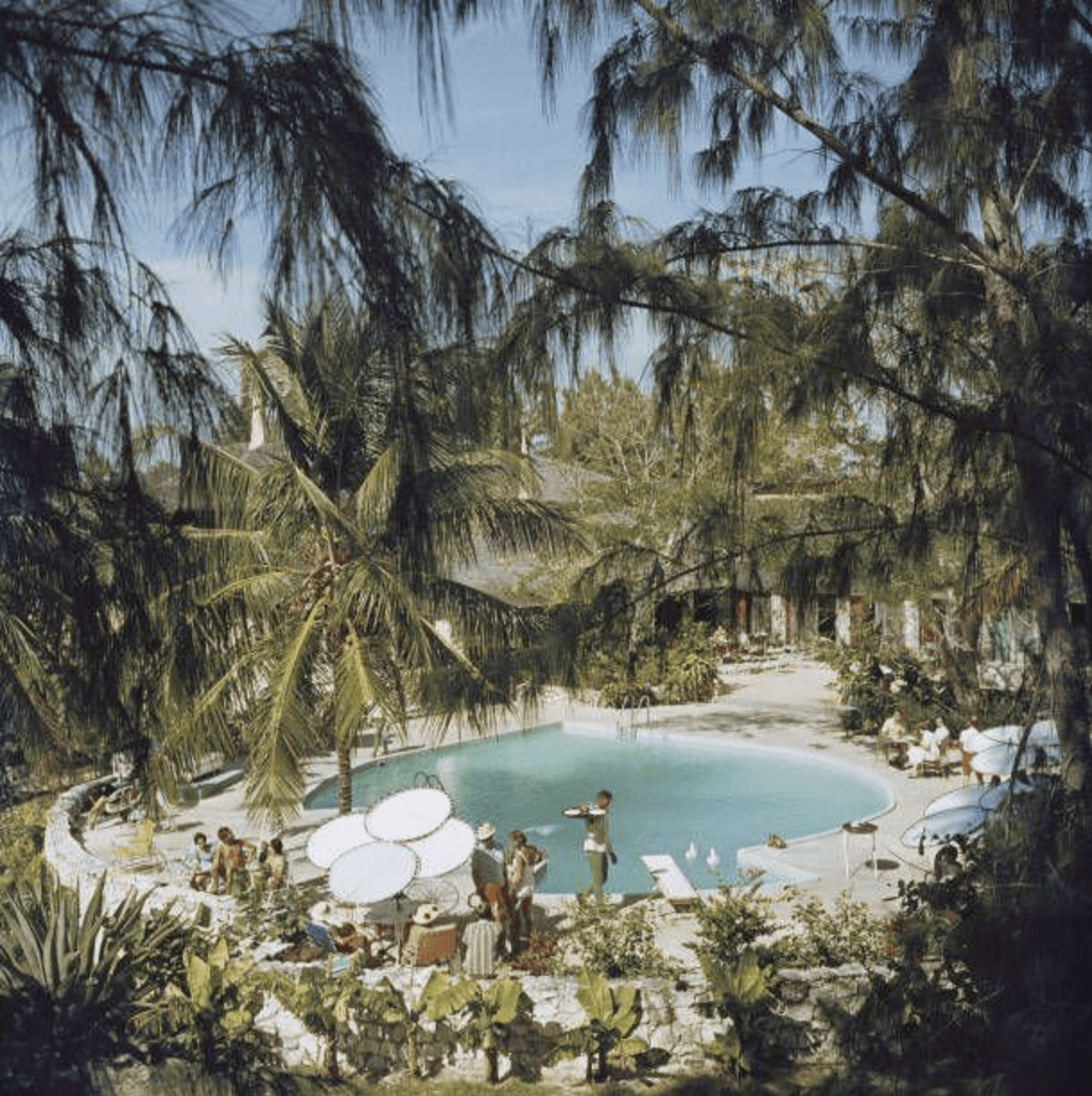 Eleuthera Pool Party Unframed Print - Tropical Beach Wall Art for Home Decor, Bathroom, Bedroom & Office | Vibrant Summer Vacation Poster | PRE ORDER