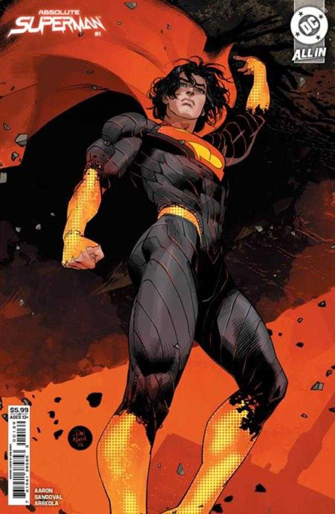 Absolute Superman #1 4th Print Cover B Dan Mora Card Stock Variant - Collectible Comic Book for DC Fans, Superhero Enthusiasts & Comic Collectors - Perfect for Display, Gifts & Investment