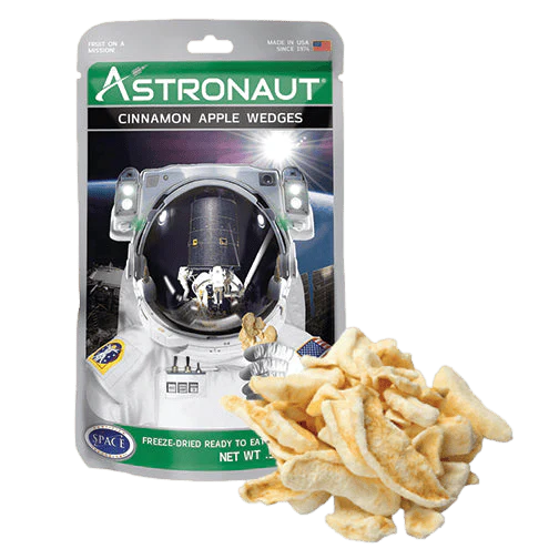 Astronaut Freeze-Dried Cinnamon Apple Slices - Healthy Space Snack for Kids, Camping & Emergency Food Storage