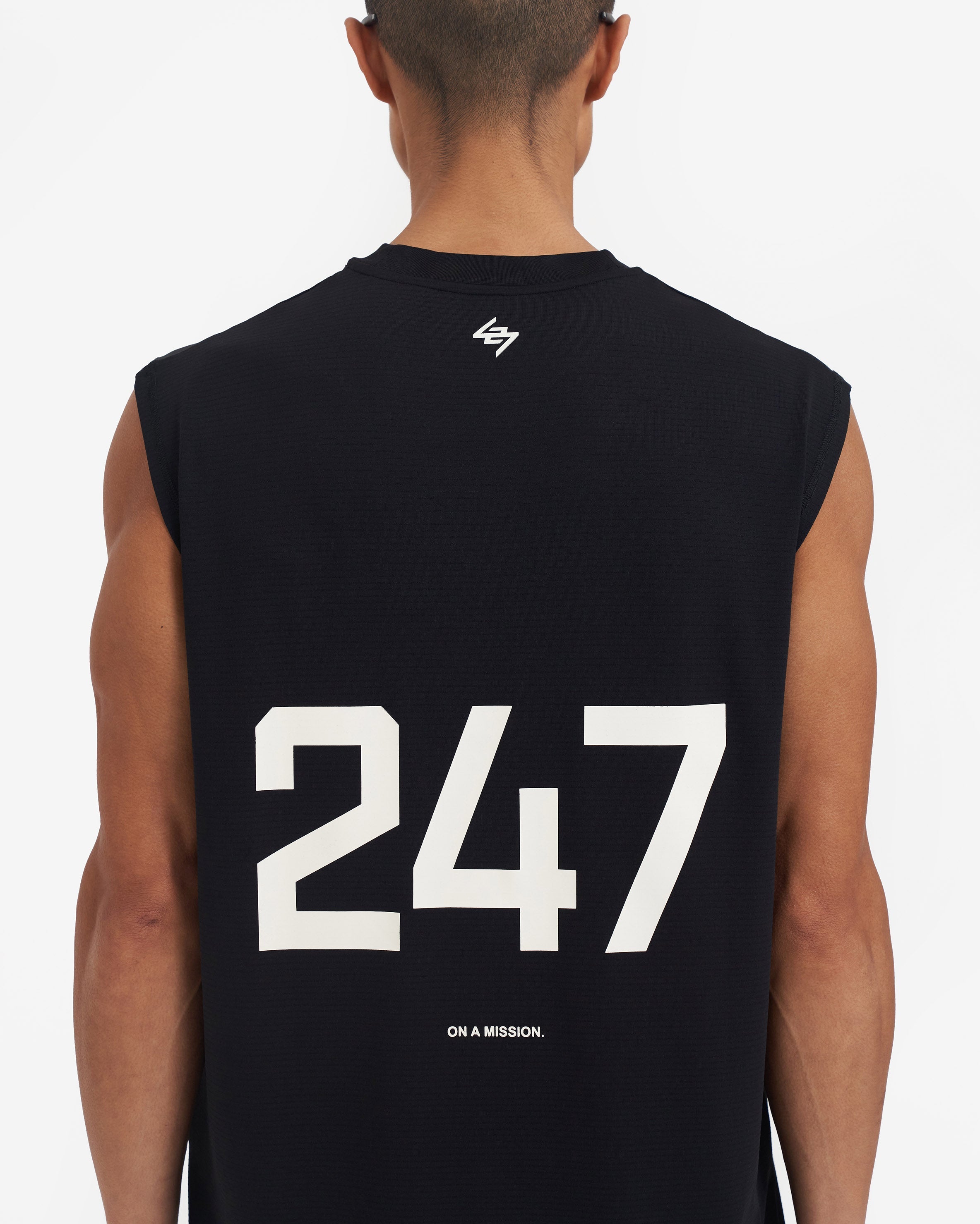 Team 247 Oversized Tank Top - Marchon Black - Comfortable Loose Fit Women's Casual Wear for Summer, Gym, and Beach