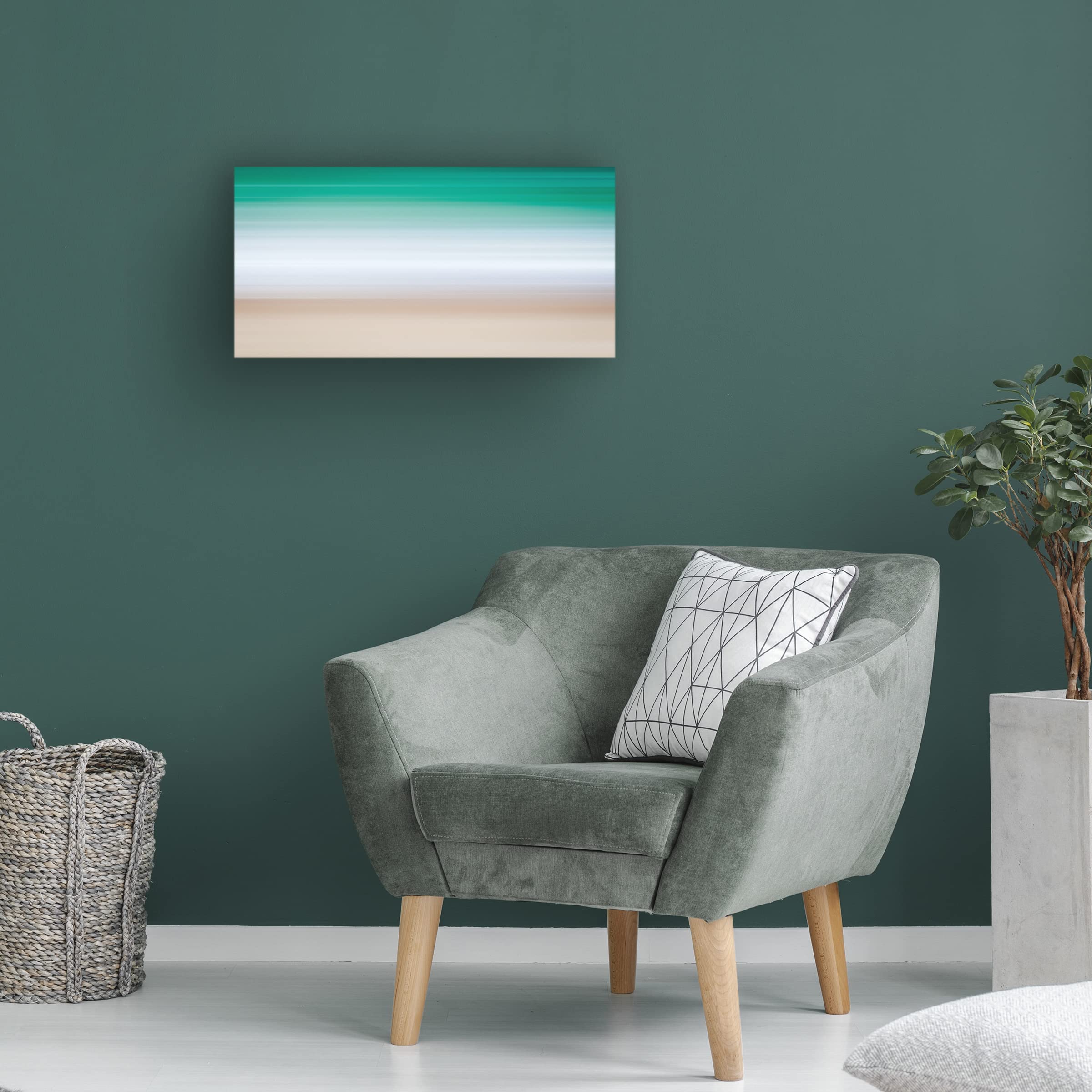 Trademark Fine Art 'Seaside Abstractions 12' by Beata Czyżowska - Stunning Abstract Ocean Canvas Wall Art for Living Room, Bedroom & Office Decor