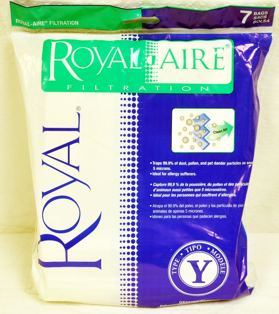 Royal Y Vacuum Bags - Compatible with Royal Aire Y Series | Premium HEPA Filtration Vacuum Cleaner Bags | Perfect for Home Cleaning, Pet Hair Removal & Allergy Relief