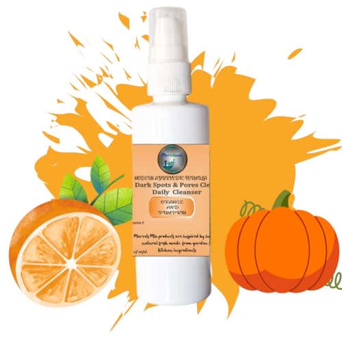 Dark Spot & Pores Clear Daily Face Wash with Orange & Pumpkin Extract - 100ml for All Skin Types | Brightening Cleanser for Hyperpigmentation & Uneven Skin Tone | Perfect for Morning & Night Skincare Routine