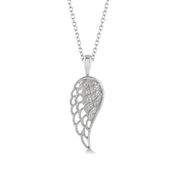 14K Gold Diamond Angel Wing Pendant Necklace for Women - Elegant Gift for Valentine's Day, Birthday & Anniversary - Perfect for Everyday Wear & Special Occasions