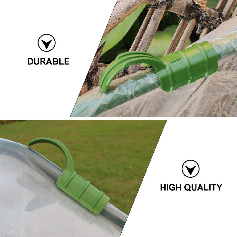 15pcs Greenhouse Temperature Film Buckle Clips - Heavy Duty Gardening Tent Clamps for Plant Shelters, Tunnel Hoops & Shading Nets - Durable Gardening Accessories for Greenhouse, Hydroponics & Outdoor Plant Protection