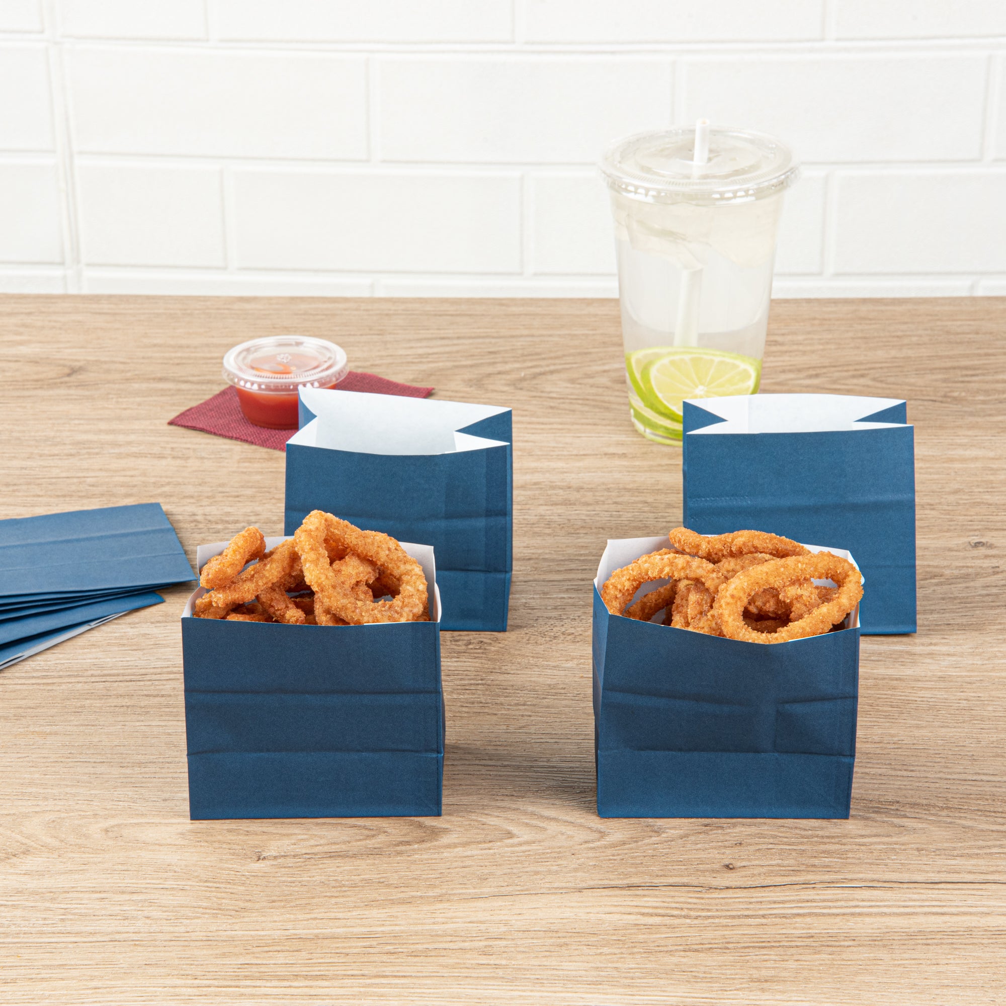 Premium Midnight Blue Small Snack Bags - 3.75