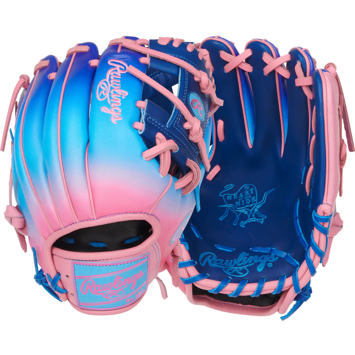 Rawlings Heart of the Hide Funburst PROR204 2RSS Infield Baseball Glove 11.5