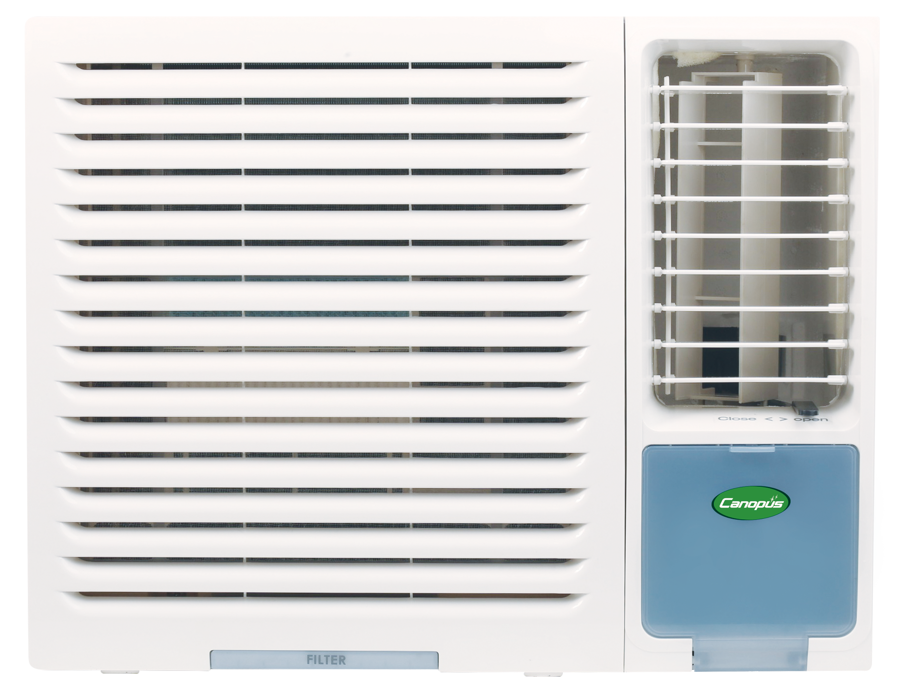 Canopus TA 07EOG 3/4 HP 3-in-1 Nano Silver Negative Ion Window Air Conditioner - Perfect for Bedrooms, Living Rooms & Small Offices
