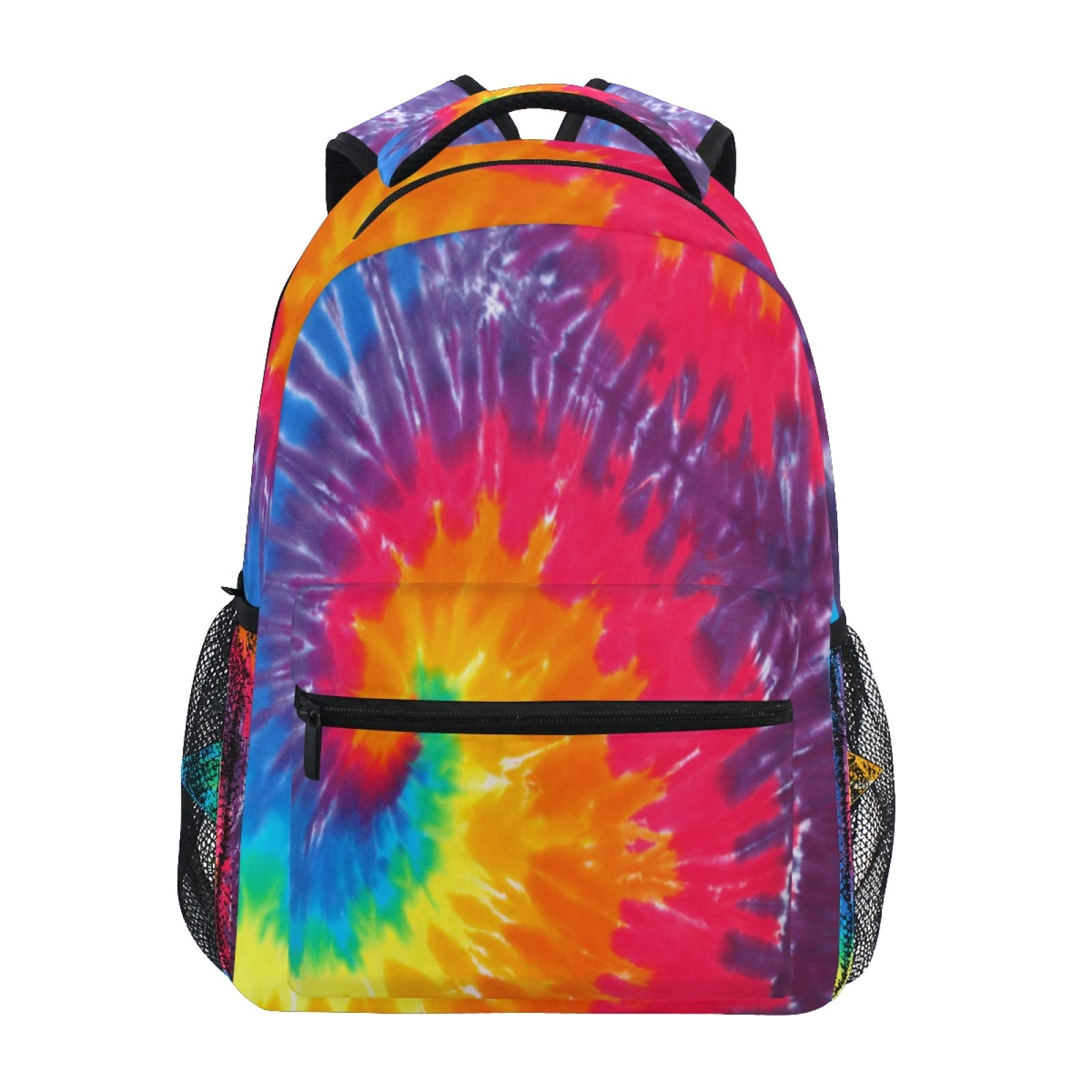 AUUXVA Waterproof Backpack - Large Durable Tie Dye School Bag with Abstract Swirl Design for Students, Teens, Boys & Girls - Perfect for School, College, Travel & Daily Use