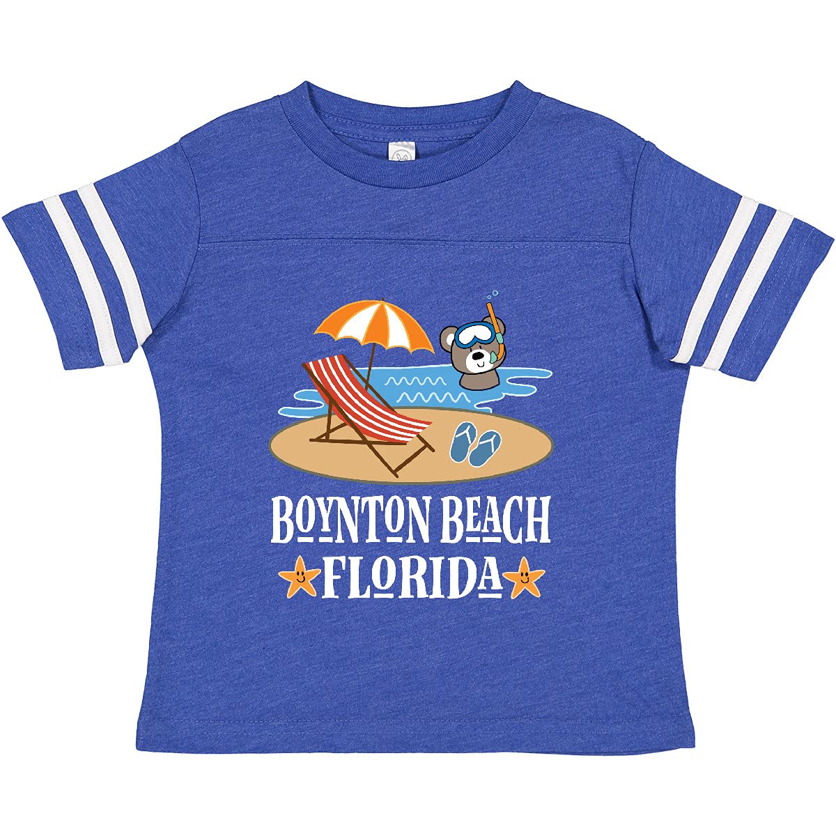 Inktastic Boynton Beach Florida Vacation Toddler T-Shirt - Cute Graphic Tee for Boys & Girls - Perfect Beach Trip Souvenir & Summer Outfit