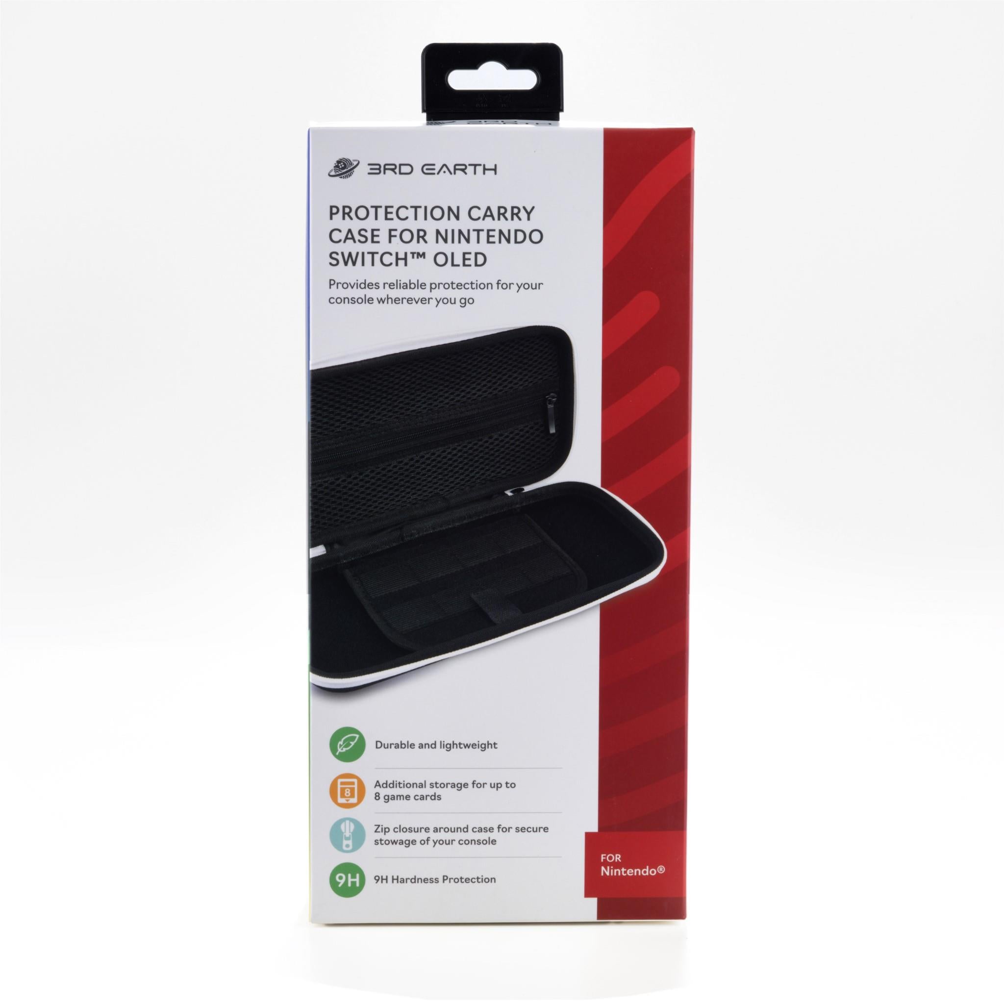 Premium Protective Carry Case for Nintendo Switch™ OLED - Shockproof & Water-Resistant Hard Shell Travel Case with Storage Pockets - Perfect for Gaming On-The-Go, Travel, and Daily Commute