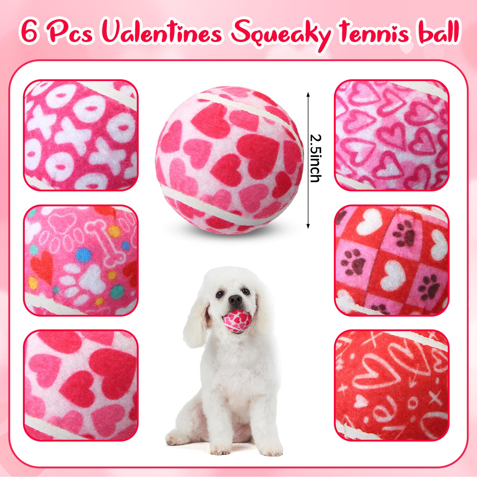 36 Pcs Squeaky Tennis Balls for Dogs - Chew Toys for Fetch & Outdoor Play