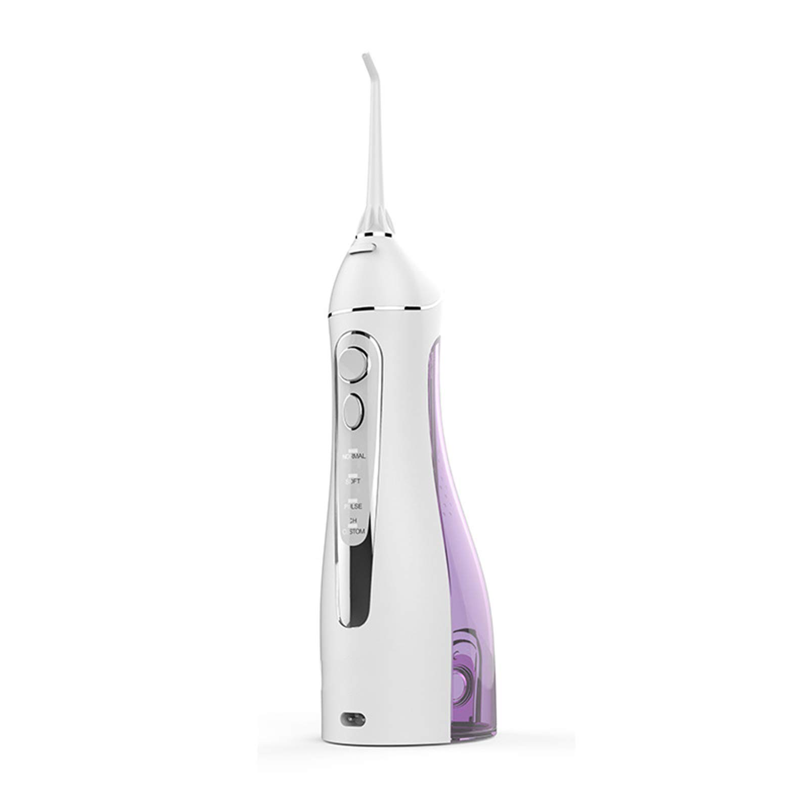 AWJK Cordless Water Flosser 200ML - Portable Oral Irrigator with 4 Cleaning Modes & 3 Jet Tips, IPX7 Waterproof, USB Rechargeable Teeth Cleaner - Perfect for Travel, Office & Home Dental Care (Purple)