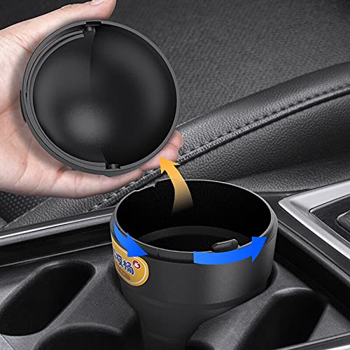 Portable Car Trash Can with Lid - Leak-Proof Auto Garbage Bin | Mini Trash Bin for Car, Home, Office, Kitchen & Bedroom | Perfect for Road Trips, Commuting & Daily Organization
