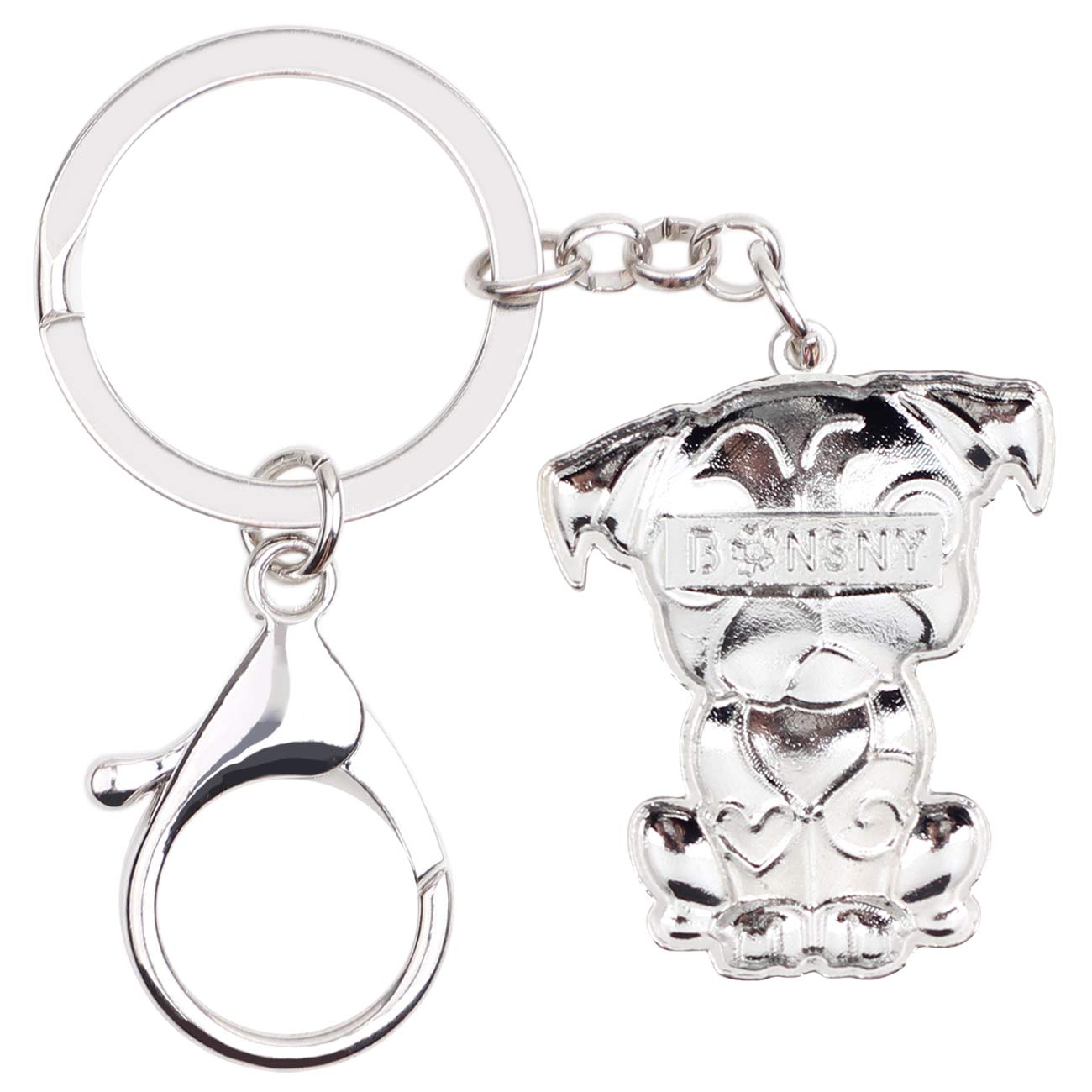 Cute Enamel Dog Keychain for Women - Pet Lover Gift for Purse & Bag