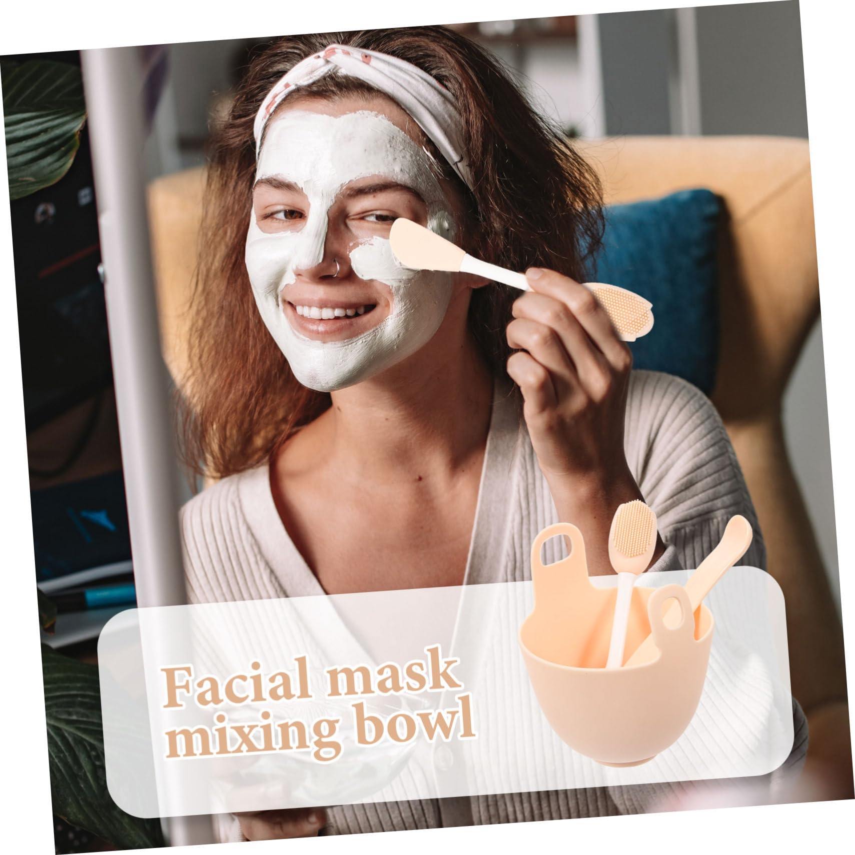 iPetboom 1 Set Mask Mixing Bowl - PP Plastic Facial Mask Applicator for DIY Skincare & Spa Treatments - Perfect for At-Home Beauty Routine & Professional Salon Use
