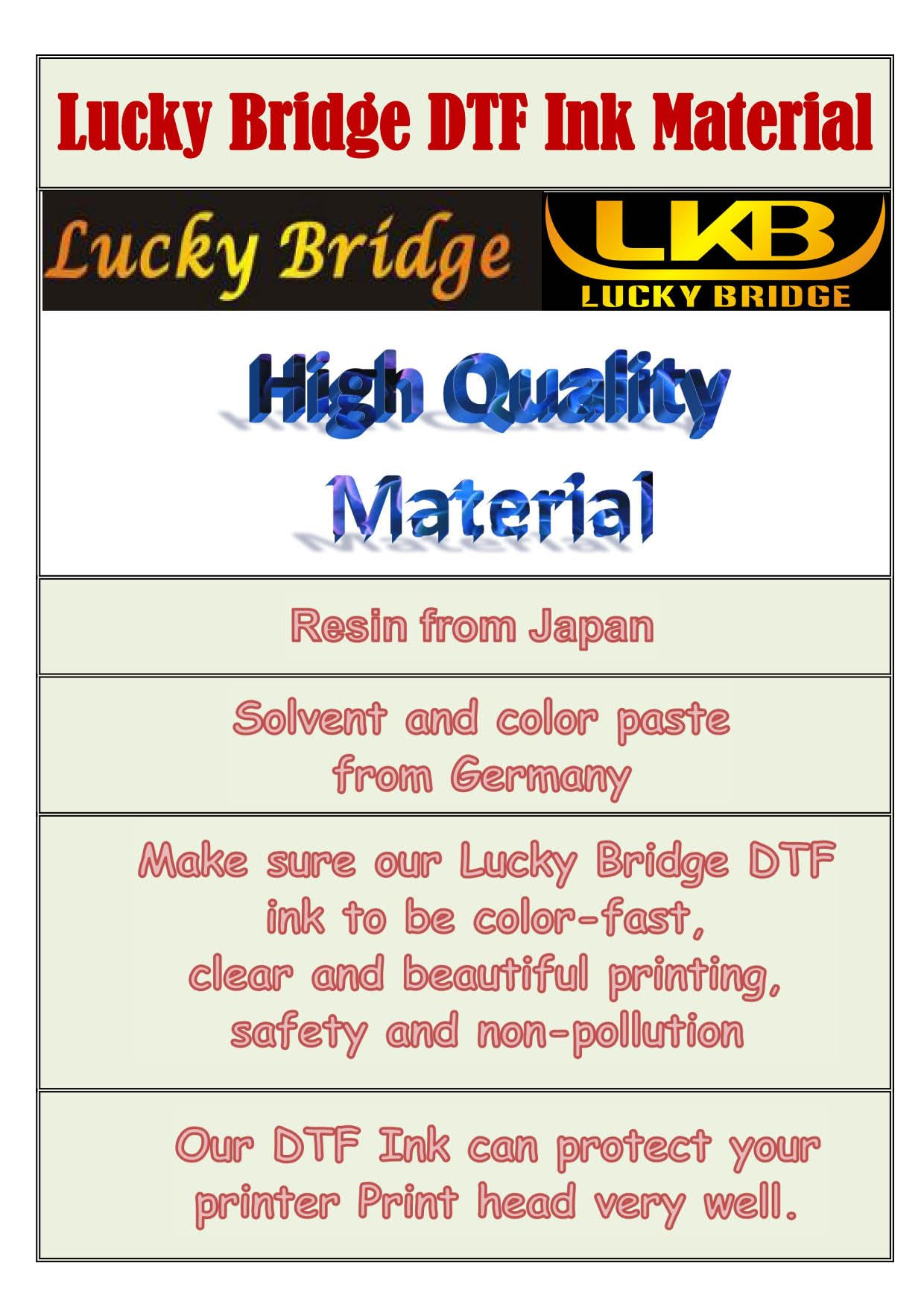 Premium DTF Ink 6x1000ml - High-Quality Pigment Ink for PET Film Heat Transfer Printing | Compatible with Epson DTF Printers (DX5, DX7, 5113, XP600, I3200) | Ideal for T-Shirt, Hoodie & Fabric Printing | 6000ml Bulk Refill Ink