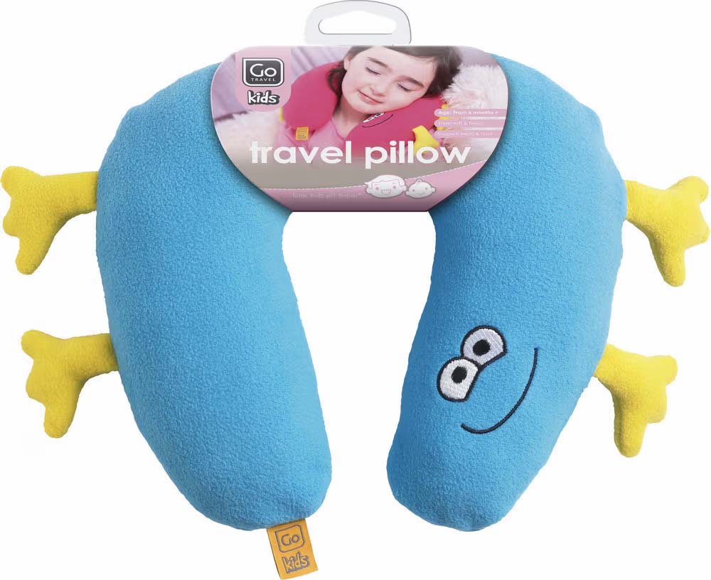 Go Travel Kids Travel Pillow - Soft & Supportive Neck Pillow for Airplane, Car & Stroller - Perfect for Toddlers & Children on Long Trips