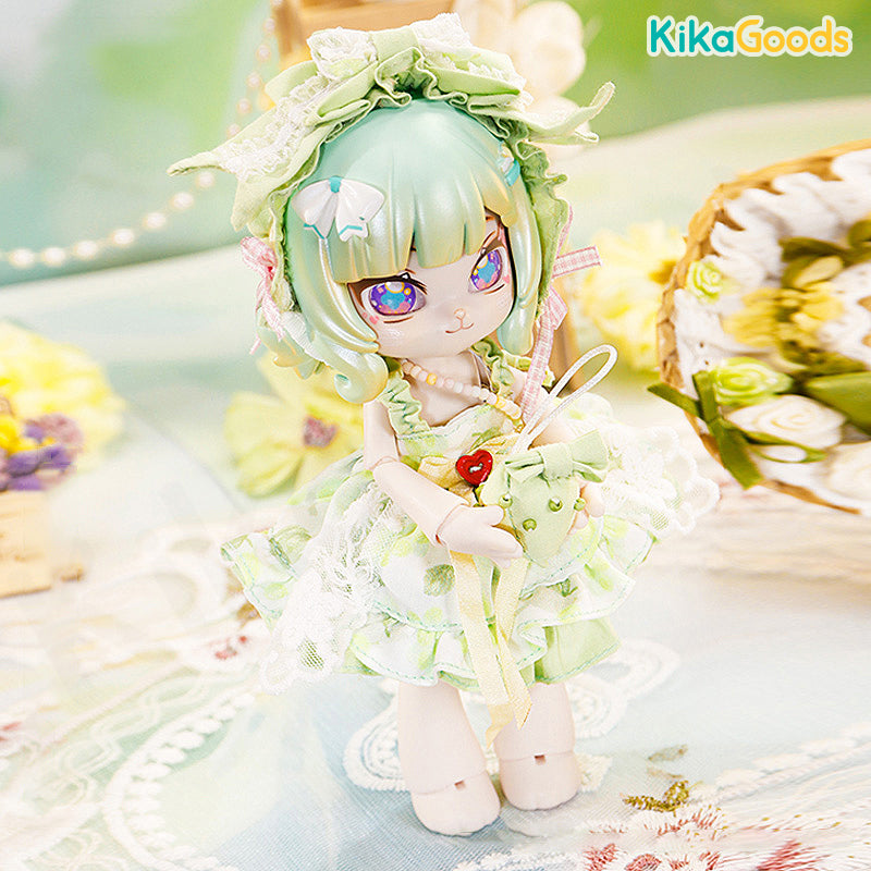 1/12 BJD Doll Jasmine Green Grape Dessert Series Clothing Set - Elegant Outfit for Doll Collectors & Photoshoots | Perfect for Tea Party & Fantasy Scenes