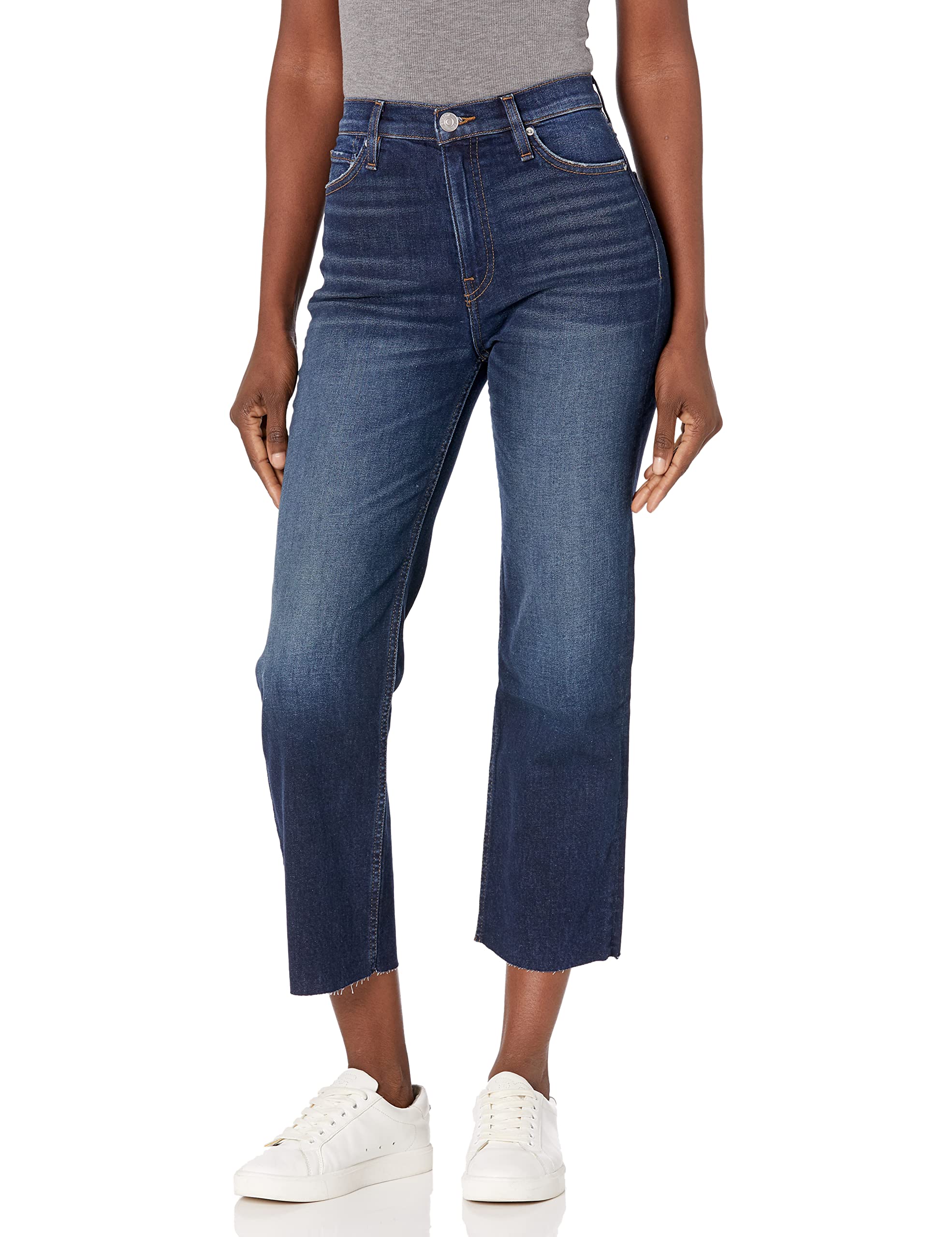 HUDSON Women's Remi High Rise Cropped Straight Leg Jeans - Stylish Comfort for Casual Outings, Work & Everyday Wear