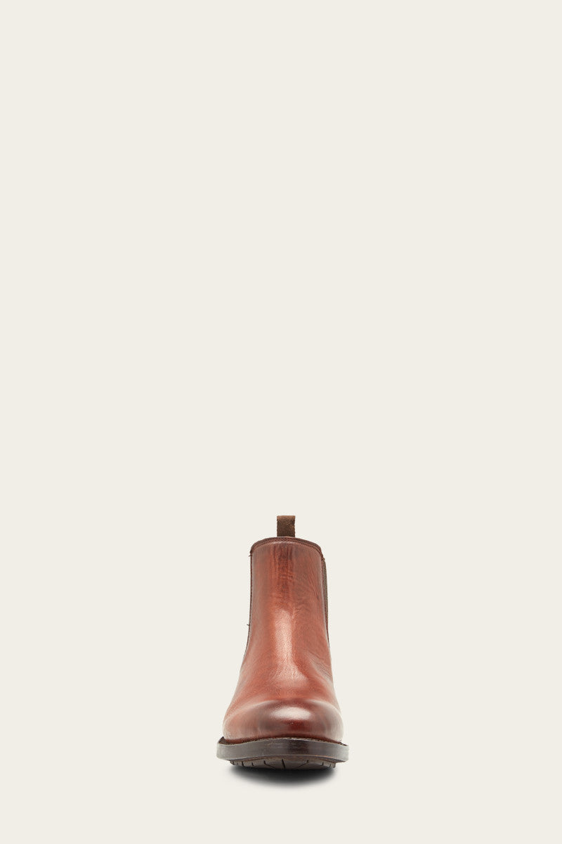 Bowery Chelsea Cognac Leather Boots - Stylish & Comfortable Ankle Boots for Women | Perfect for Casual Outings, Office Wear & Date Nights