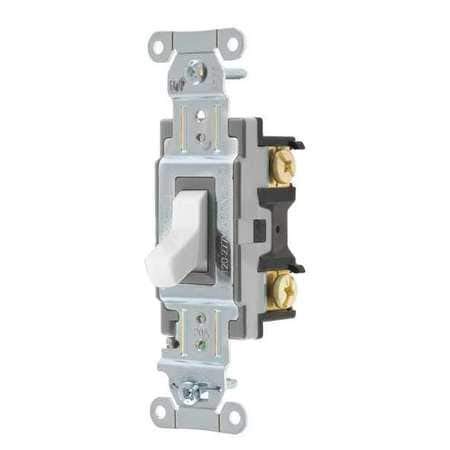 20A White Single Pole Wall Switch - 1 HP Heavy Duty Toggle Light Switch for Home, Office & Commercial Use - Perfect for Lighting Control in Living Rooms, Bedrooms & Hallways