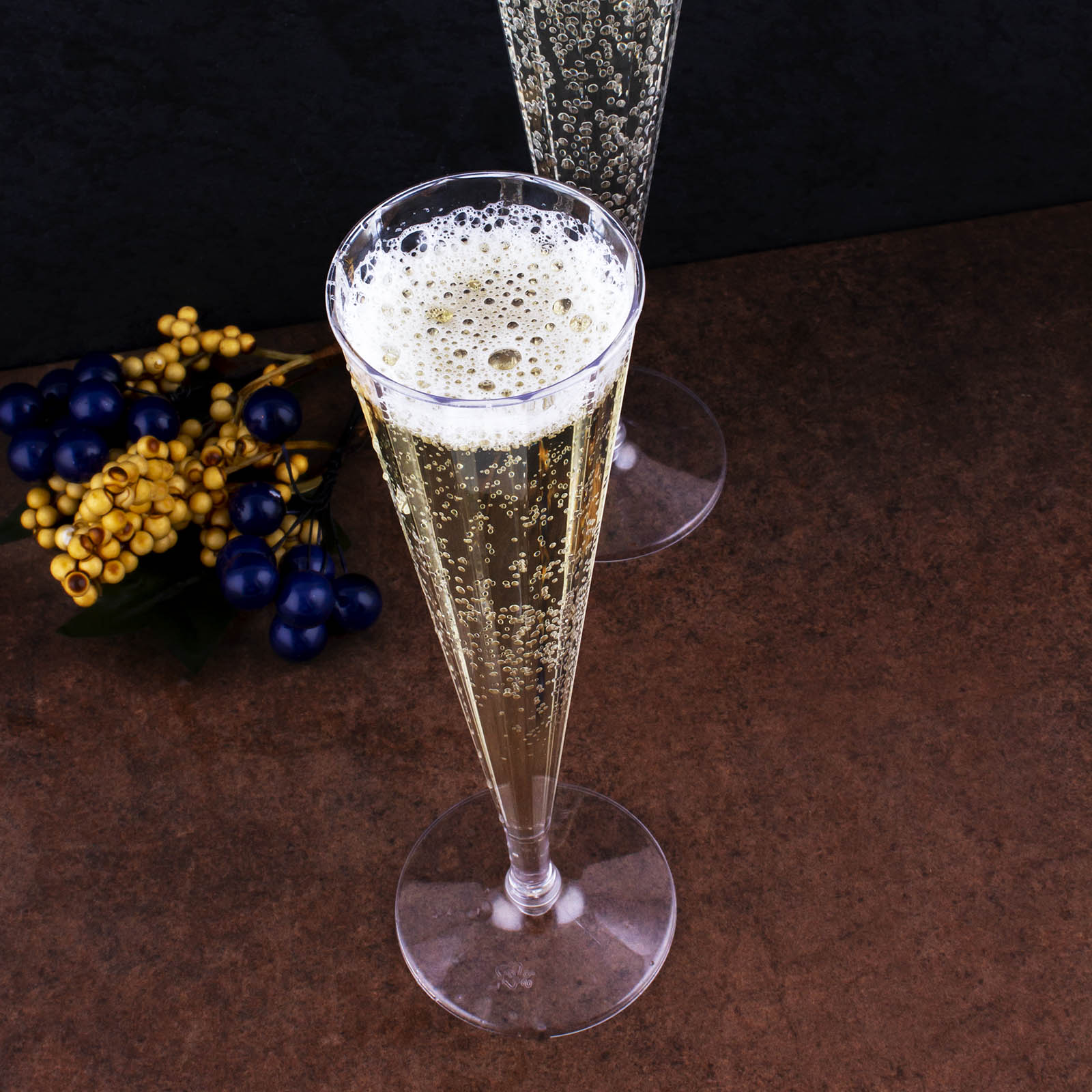 2-Piece Flute Glass Set - 5 oz (10 Count) - Perfect for Cocktails, Wine Tasting & Party Drinks