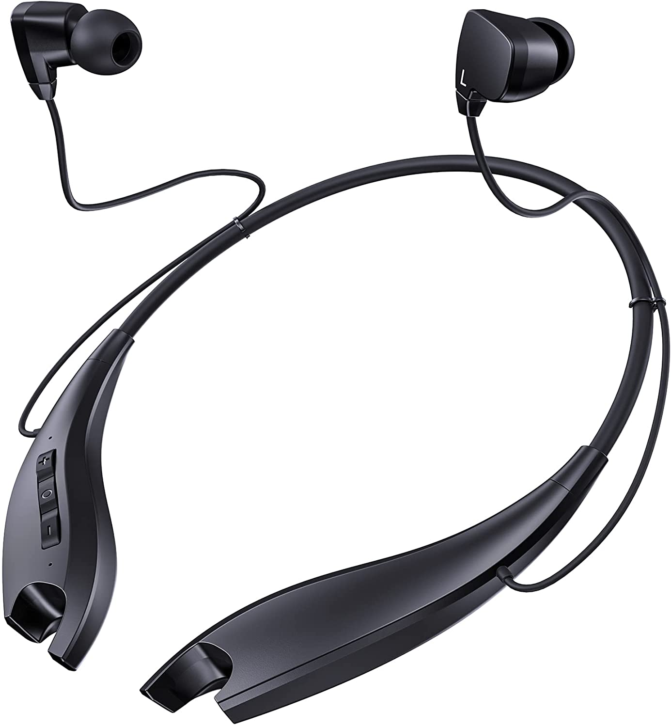 Wireless Bluetooth Headphones with 24-Hour Playtime, Noise Cancelling Mic for Crystal Clear Calls - Perfect for Workouts, Commuting & Office Use