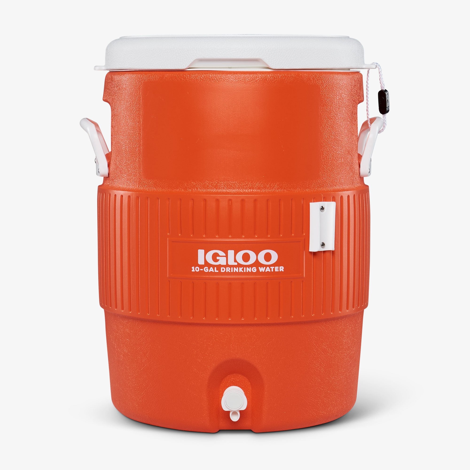 10 Gallon Seat Top Water Jug With Cup Dispenser - Portable Large Capacity Water Container for Camping, Hiking, and Outdoor Adventures