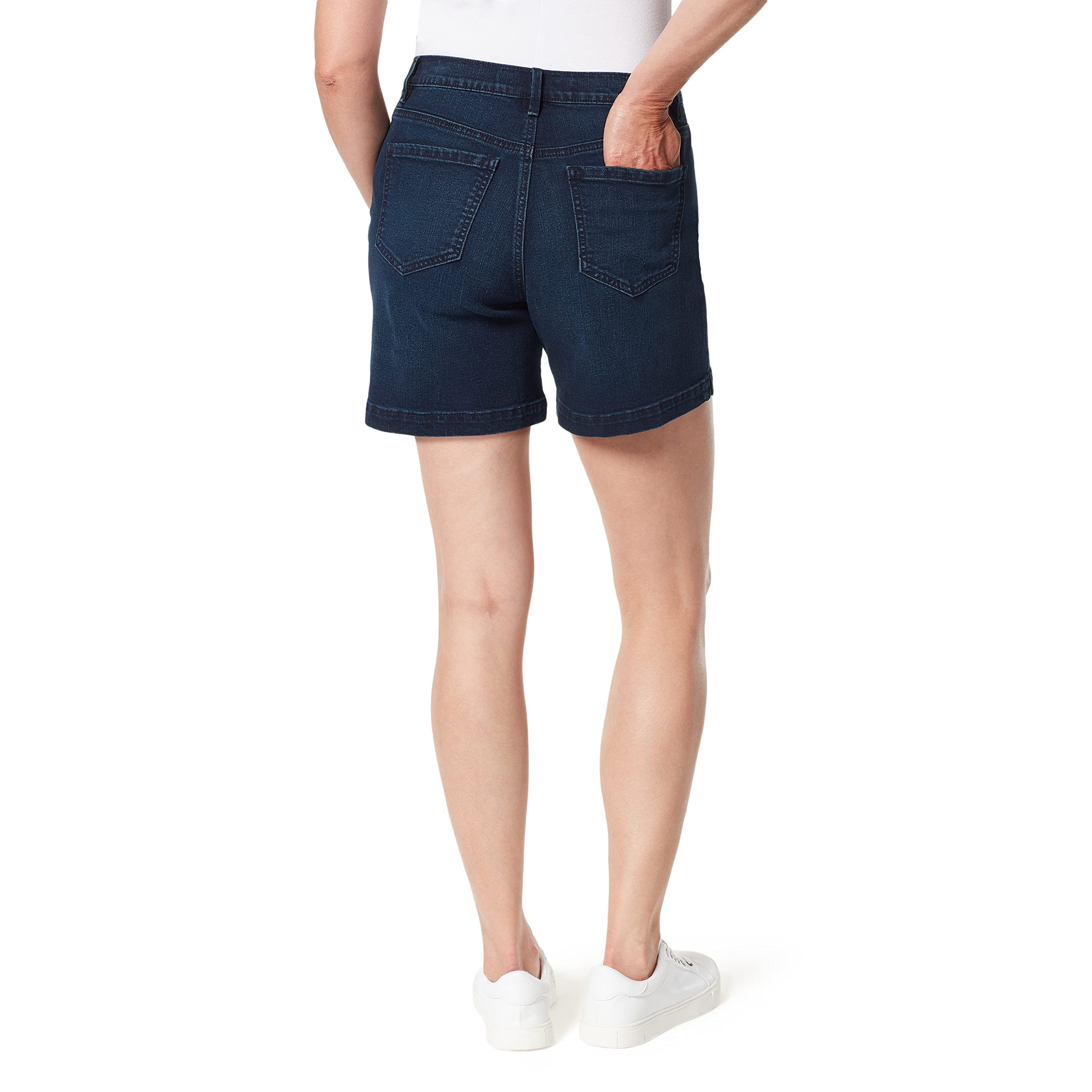 Gloria Vanderbilt Amanda Classic Denim Shorts for Women - Plus Size Comfort Fit - Perfect for Casual Outings, Summer Vacations & Beach Trips
