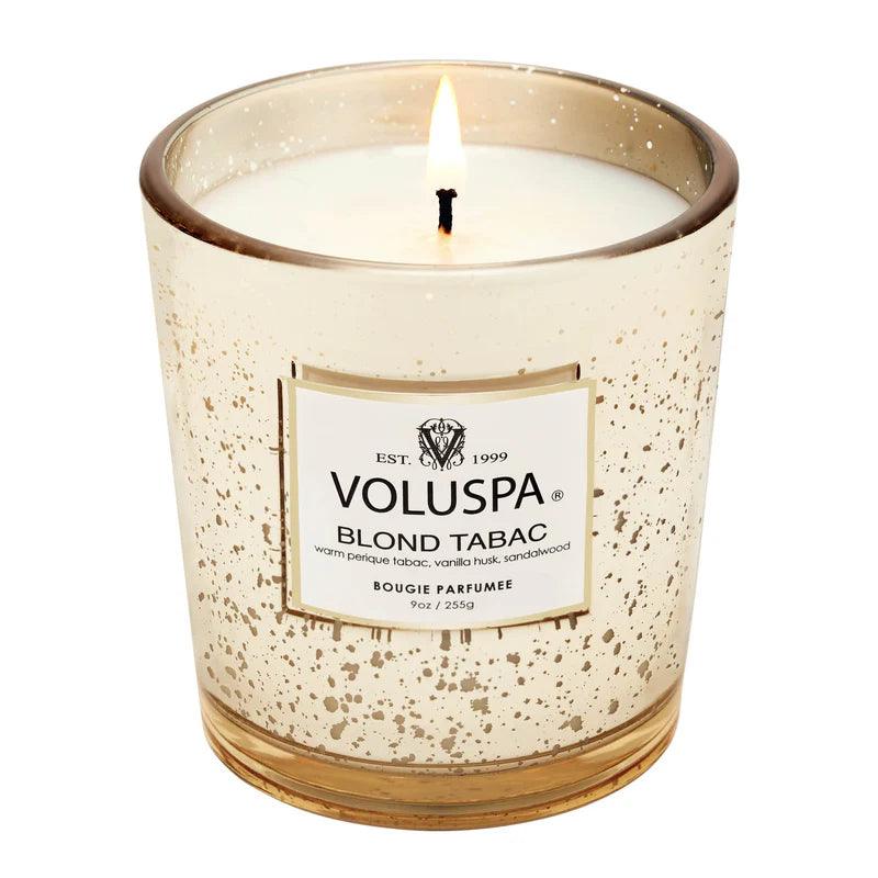 Blond Tabac Classic Scented Candle - Handmade Soy Wax Candle with Rich Tobacco & Vanilla Fragrance - Perfect for Home Decor, Relaxation & Romantic Ambiance