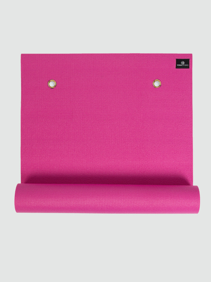 Premium 6mm Thick Non-Slip Yoga Mat with Eyelets - Ideal for Hot Yoga, Pilates & Home Workouts - Perfect for Studios & Beginners