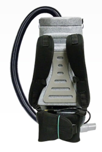 Sandia 20-2000 XP-3 Whisper Raven Commercial Backpack Vacuum Cleaner - 10 Quart Capacity | Lightweight & Powerful for Office Cleaning, Hotel Housekeeping & Commercial Use