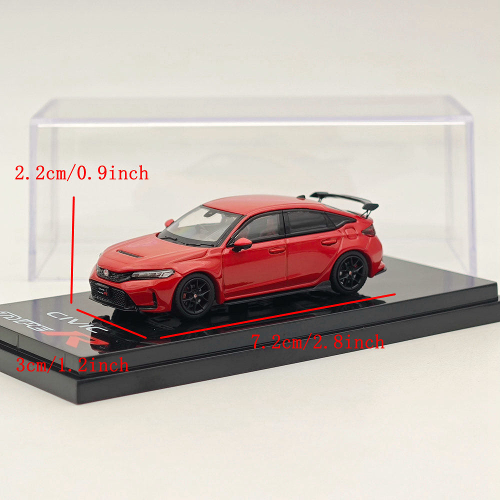 1/64 Scale Hobby Japan Honda Civic Type R (FL5) Red Diecast Model Car - Collectible Miniature Vehicle for Display, Gifts & Racing Enthusiasts