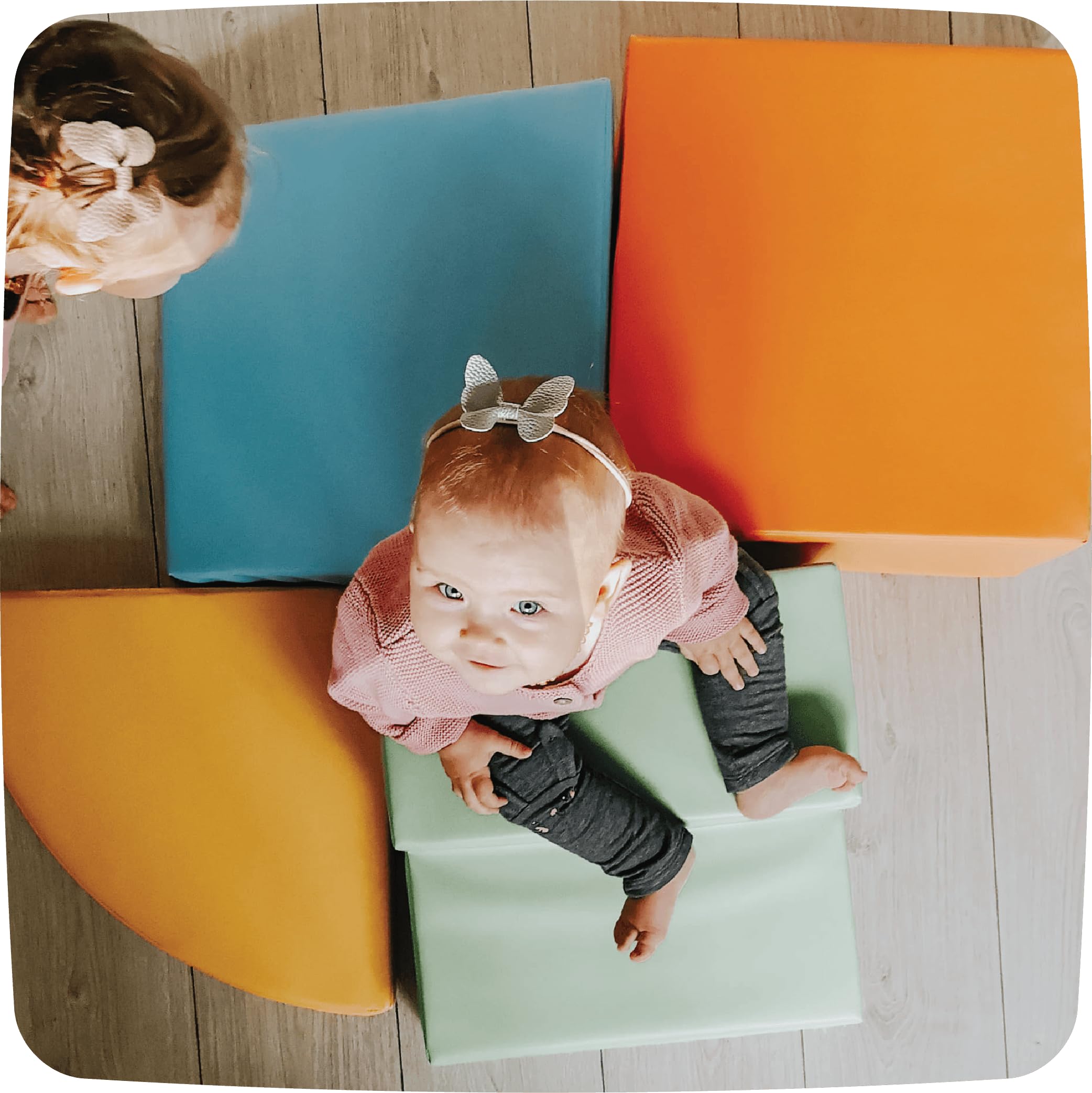 IGLU Soft Play Corner Crawler - 4-in-1 Foam Climbing Blocks for Babies & Toddlers with Anti-Slip Base - Safe Indoor Play Equipment for Crawling, Learning & Exploration - Perfect for Nursery, Playroom & Daycare Centers