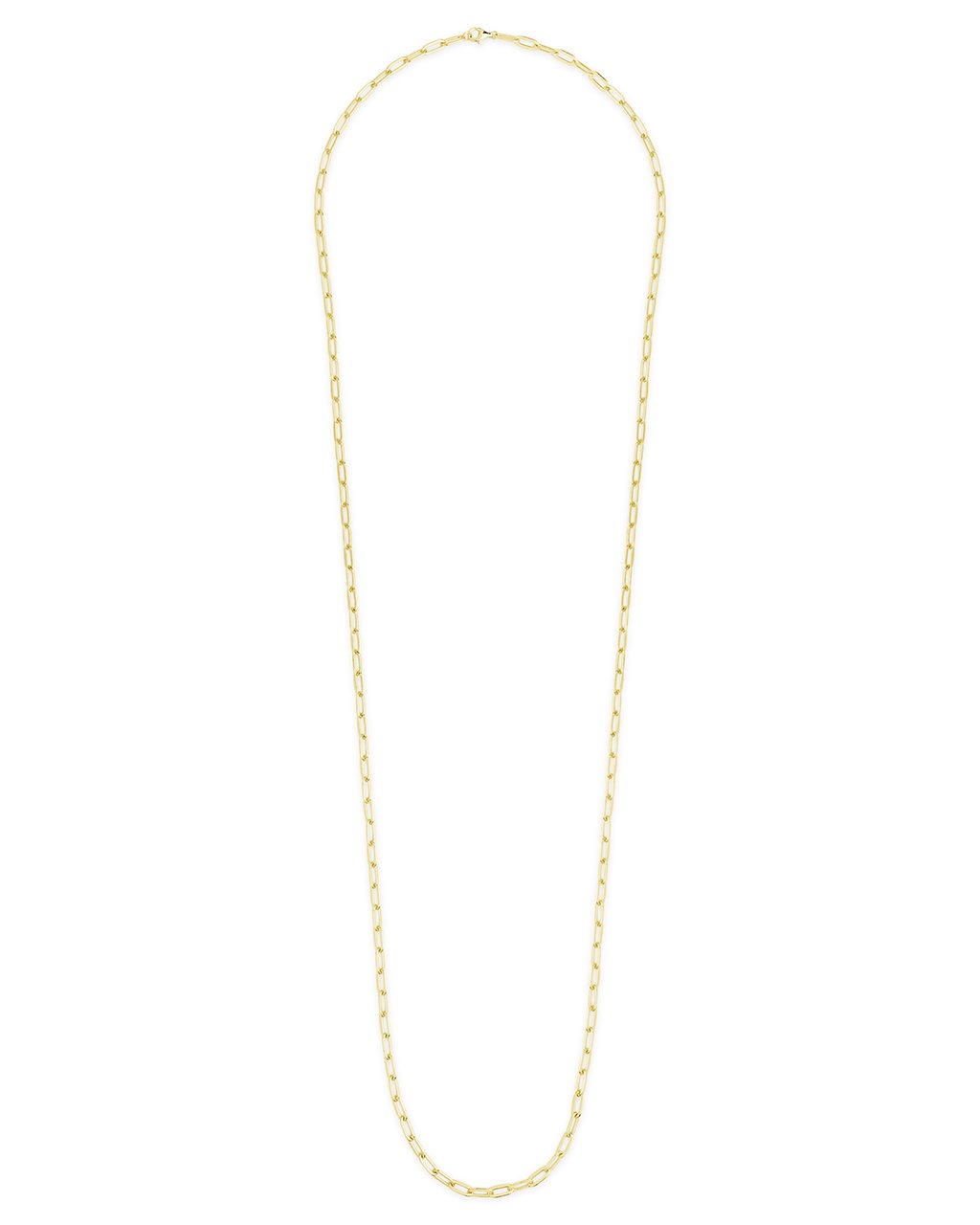 Elegant Polished Paperclip Link Chain Necklace - Dainty Gold/Silver Layering Necklace for Women - Perfect for Everyday Wear, Office & Date Night