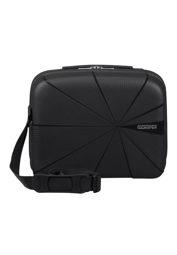 American Tourister StarVibe Beauty Case - Lightweight Spinner Luggage with 360° Wheels for Women Travel, Perfect for Airplane Carry-On & Weekend Getaways