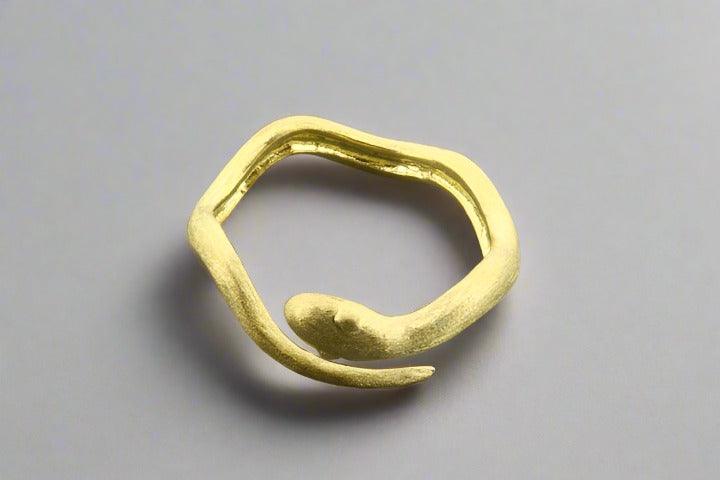 Golden Snake Ring Adjustable for Women - Fashion Jewelry for Everyday Wear, Parties & Gifts
