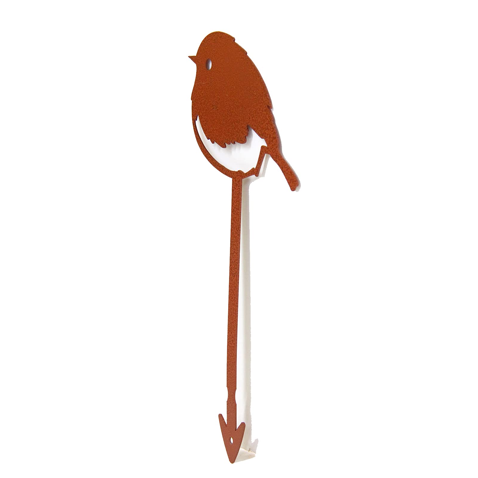 Powder Coated Garden Stakes with Chickadee Design - Rust-Resistant Metal Plant Markers for Outdoor Flower Beds, Vegetable Gardens & Lawn Decor (Set of 6) | Perfect for Spring Planting, Backyard Landscaping and Bird Lover Gifts
