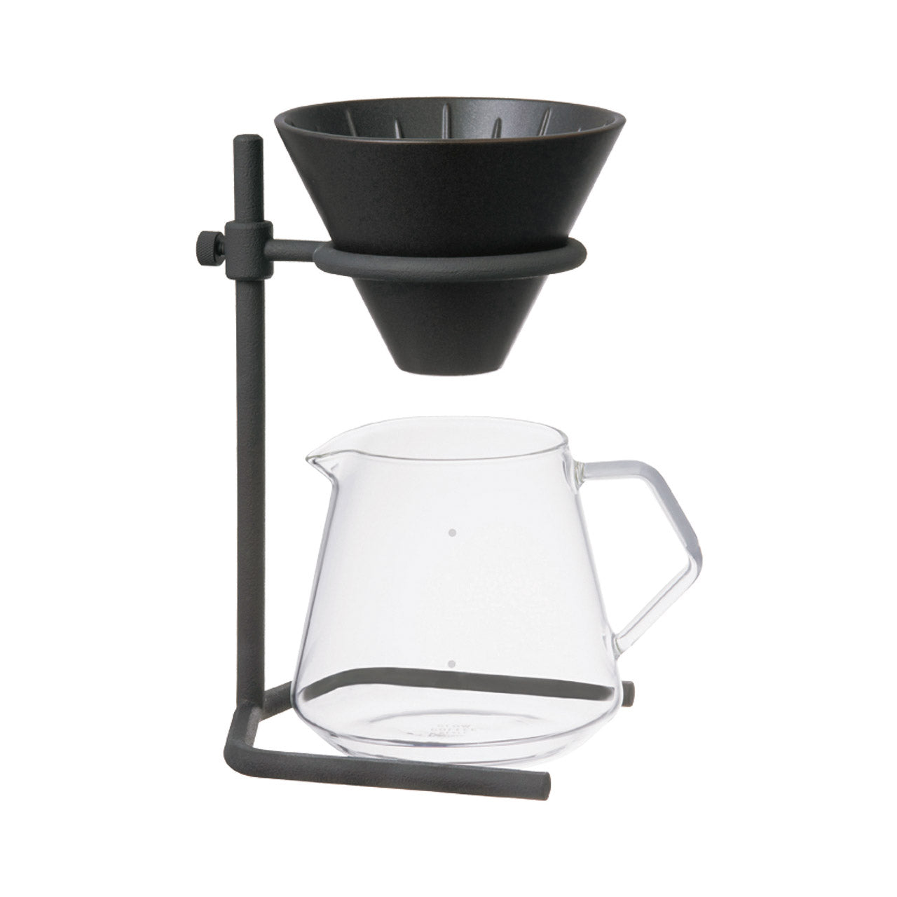 Premium SCS Pour Over Coffee Stand Set - Durable Stainless Steel Dripper with Glass Carafe & Wooden Base - Perfect for Home Brewing, Office Use & Specialty Coffee Lovers