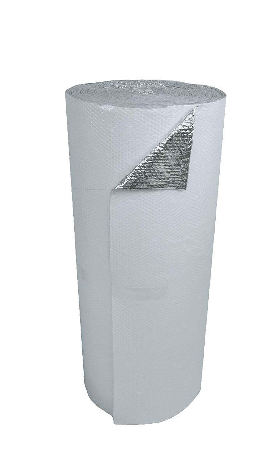 White Single Bubble Reflective Heat Vapor Radiant Barrier Insulation 4x10 ft R7 - Energy Efficient Thermal Insulation for Attics, Walls, Garages & Metal Buildings
