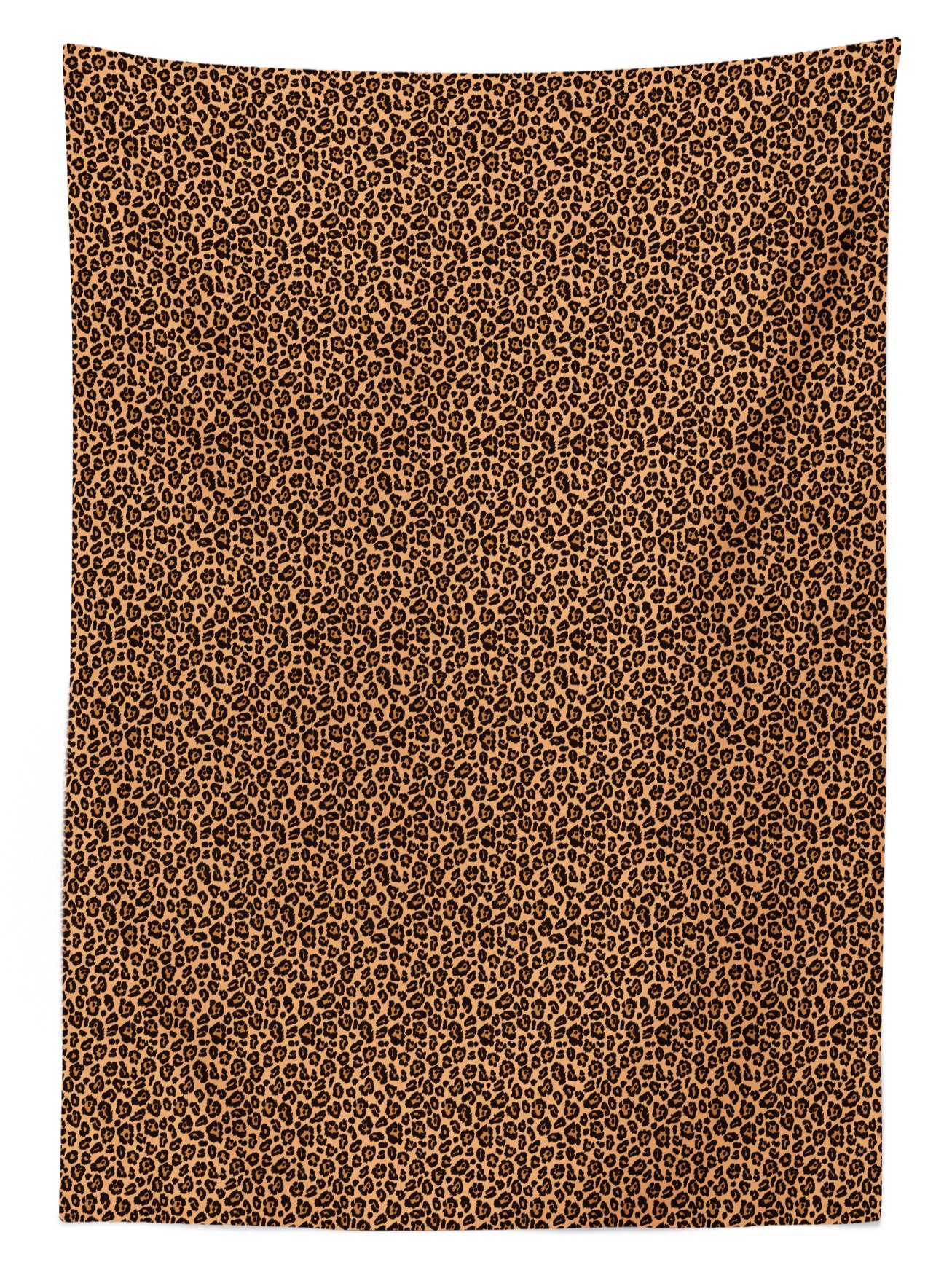 Ambesonne Peach Orange Leopard Print Outdoor Tablecloth - Waterproof Washable Picnic Table Cover 58x84 Inches - Exotic Animal Pattern for Patio, BBQ, Garden Parties & Outdoor Dining Decor