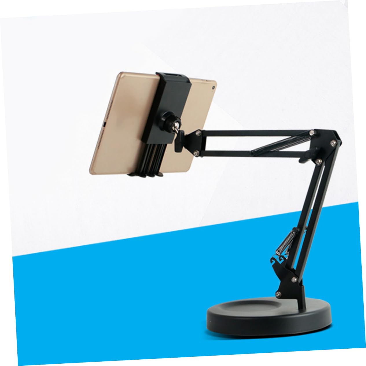 ABOOFAN Universal Flexible Phone Holder with 360° Rotatable Ball Neck & Metal Base - Adjustable Desk Stand for iPhone, Samsung, Galaxy - Perfect for Home Office, Video Calls, Watching Movies & Hands-Free Use