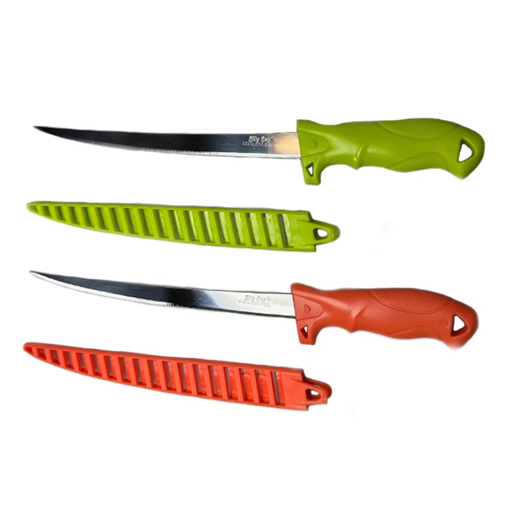 Billy Bay FKD9 9-Inch Professional Fillet Knife - Sharp Stainless Steel Blade for Fish Cleaning, Hunting & Outdoor Cooking