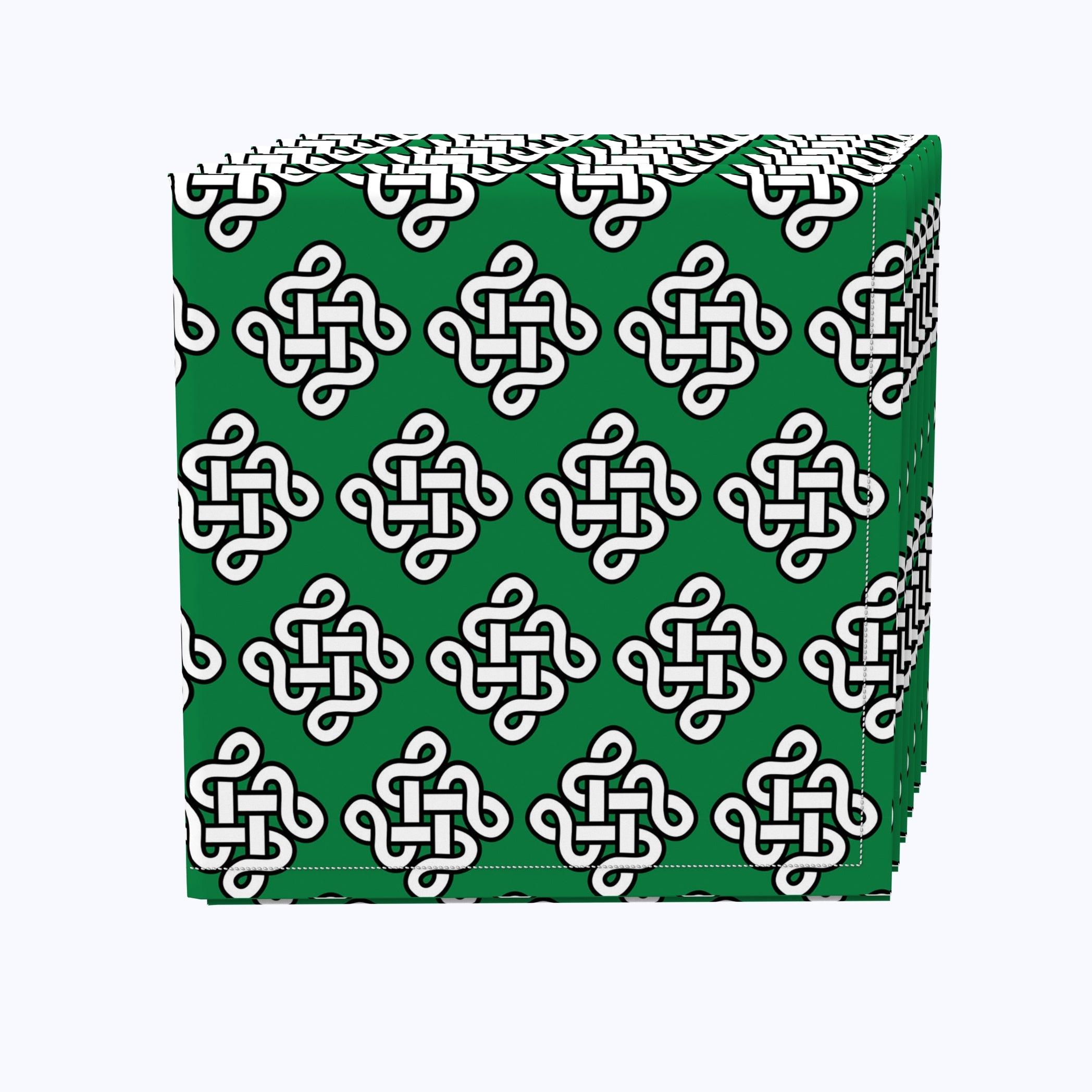 Celtic Geometric Design Cloth Napkins - Elegant Irish-Themed Dinner Napkins for Weddings, Parties & Home Decor