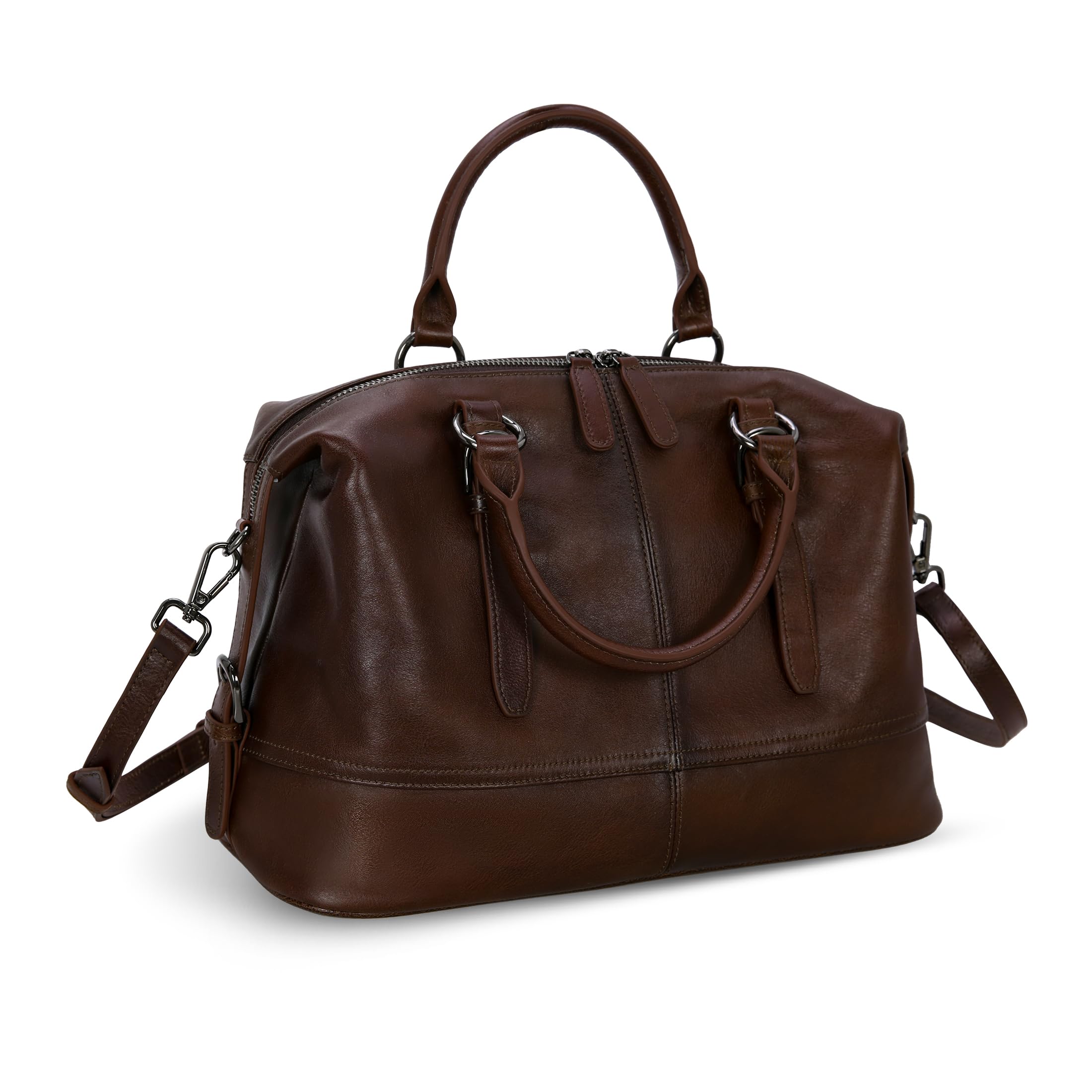 Genuine Leather Tote Bags for Women - Vintage Shoulder Handbags & Top Handle Satchel Purse - Perfect for Work, Travel & Everyday Use