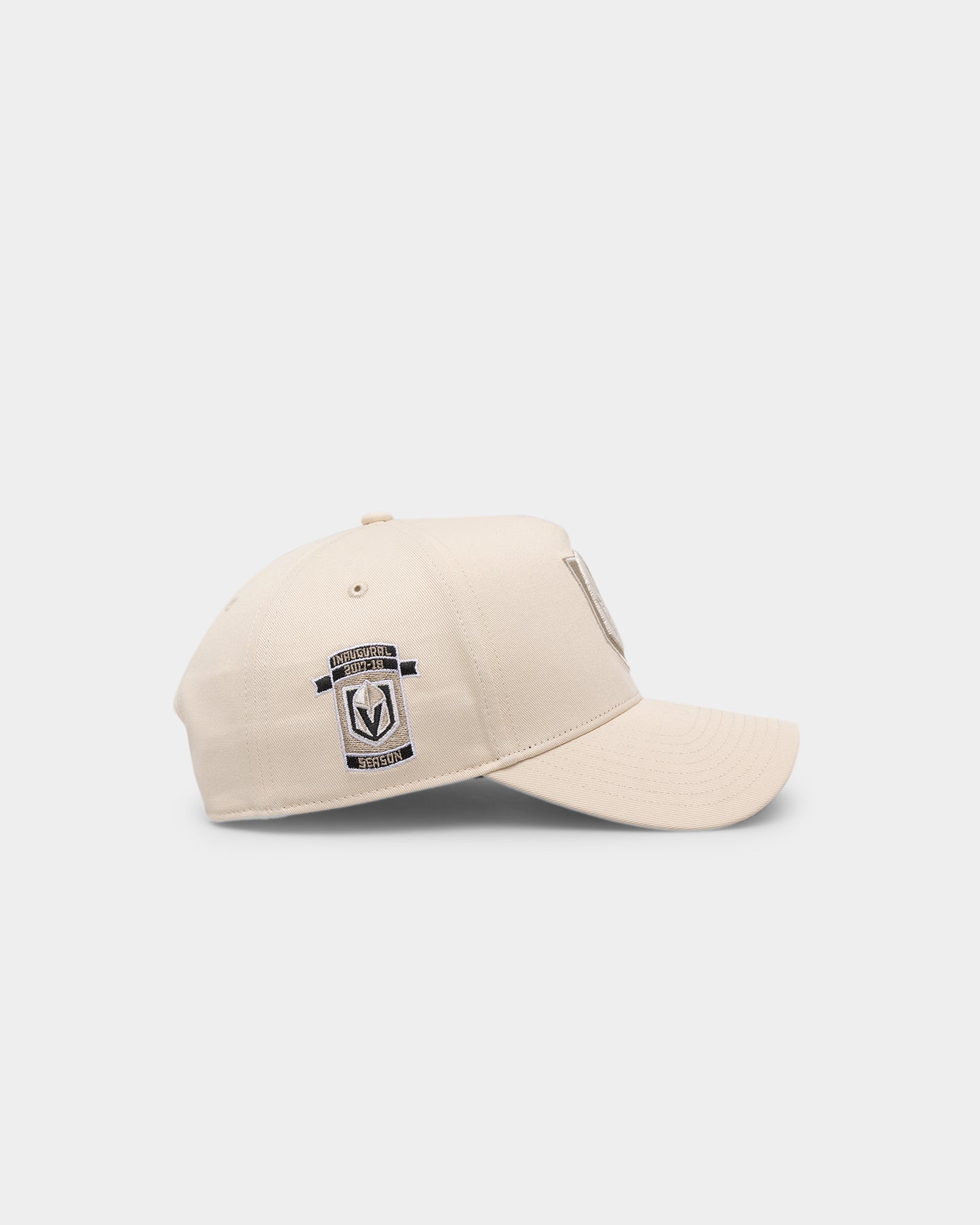 47 Brand Vegas Golden Knights 'Caramel Swirl' MVP Snapback Adjustable Cotton Hat - Natural/Khaki for Men's Sports & Casual Wear