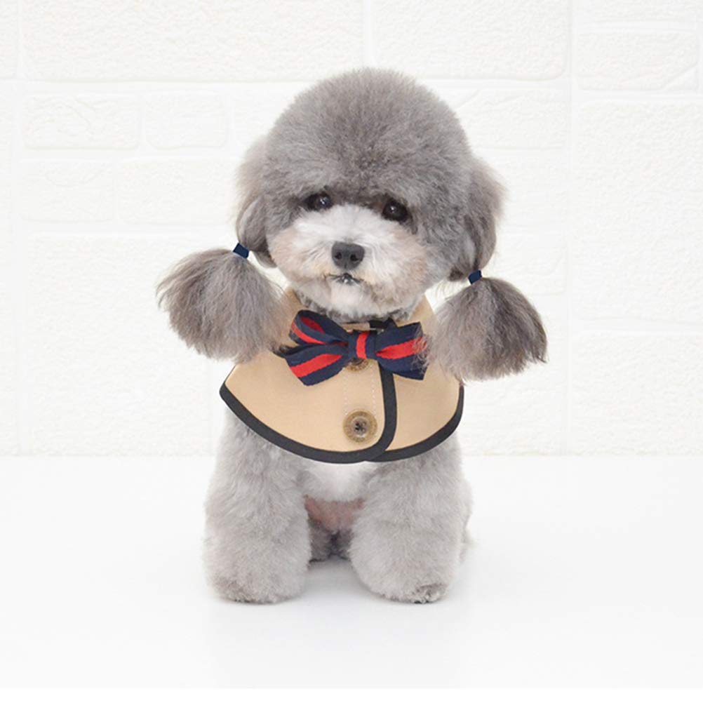 1PC Custom Cotton Dog Cape Costume - Small Puppy Collar Vest & Cat Cloak for Service Dogs | Cute Retro Pet Bandana & Handkerchief for Halloween, Christmas & Photo Shoots