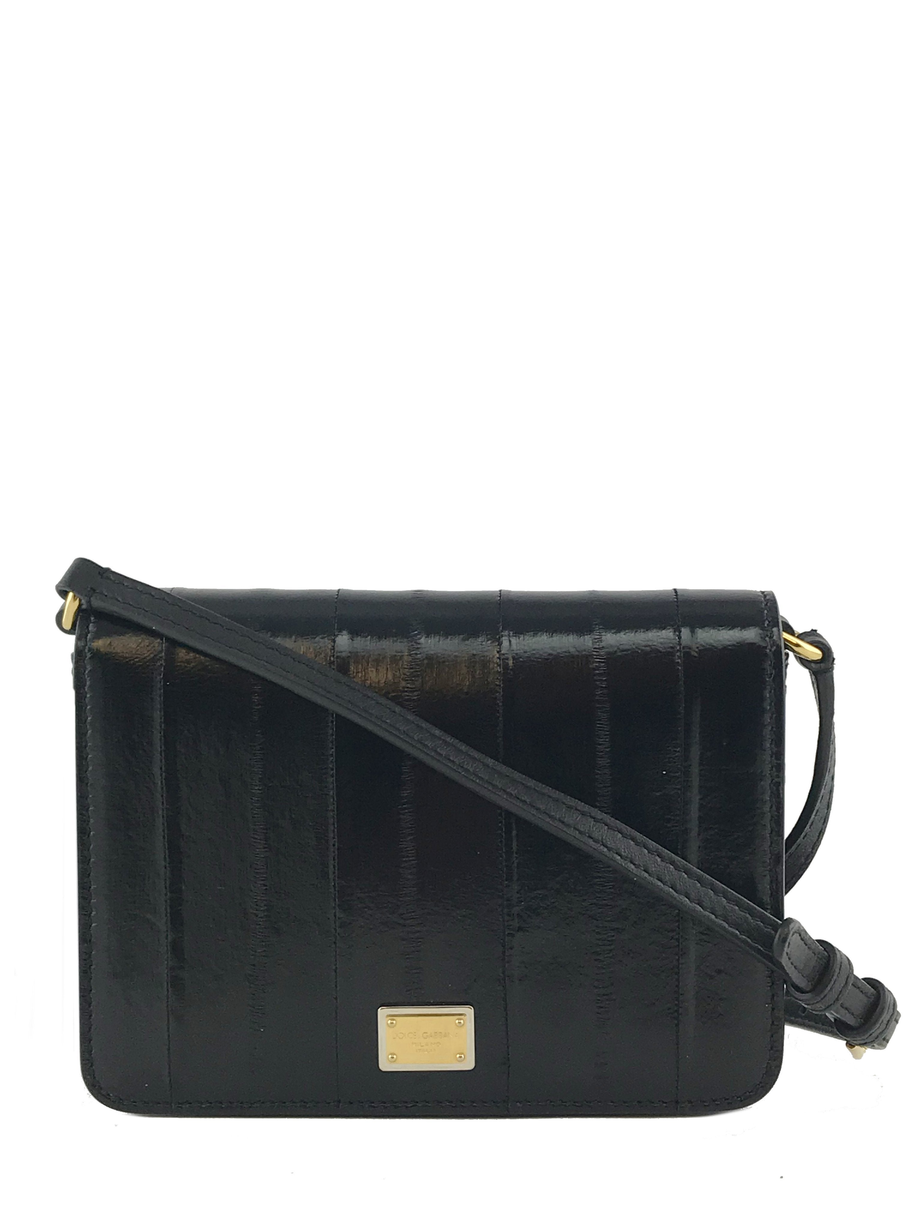 Dolce & Gabbana Mini Dauphine Crossbody Bag - Luxury Leather Clutch Purse for Women | Perfect for Evening Parties, Date Nights & Special Occasions